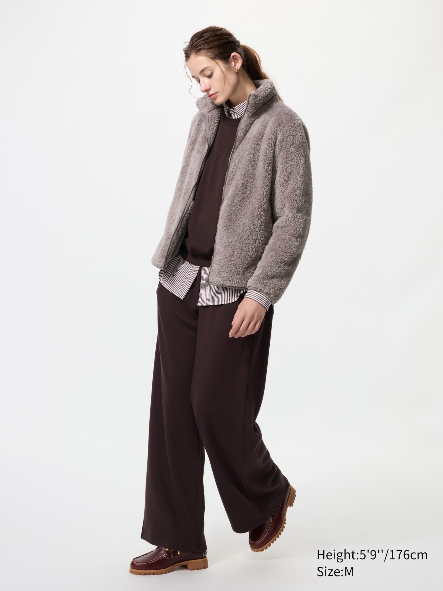 Fluffy Yarn Fleece Full-Zip Jacket