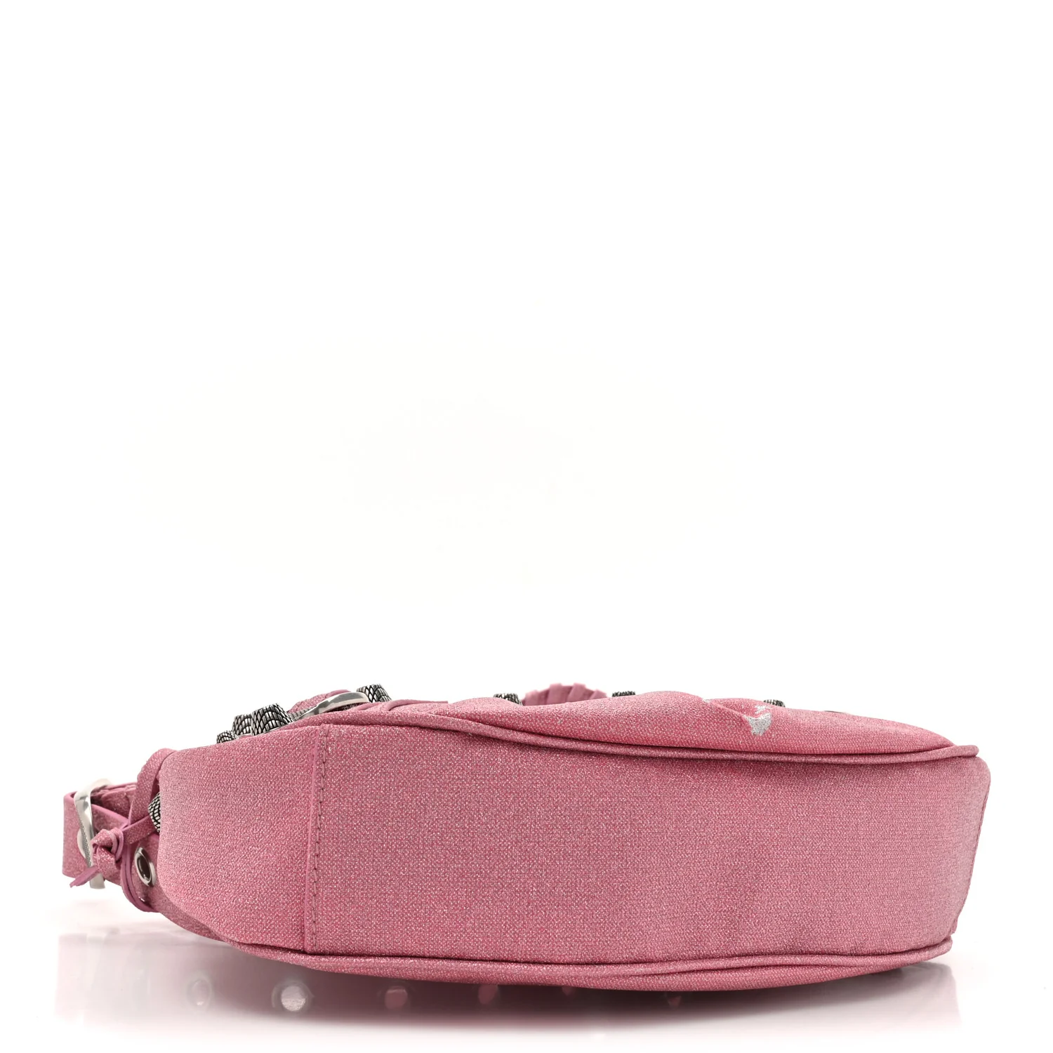 Sparkling Fabric Le Cagole Shoulder Bag XS Sweet Pink - Top Club