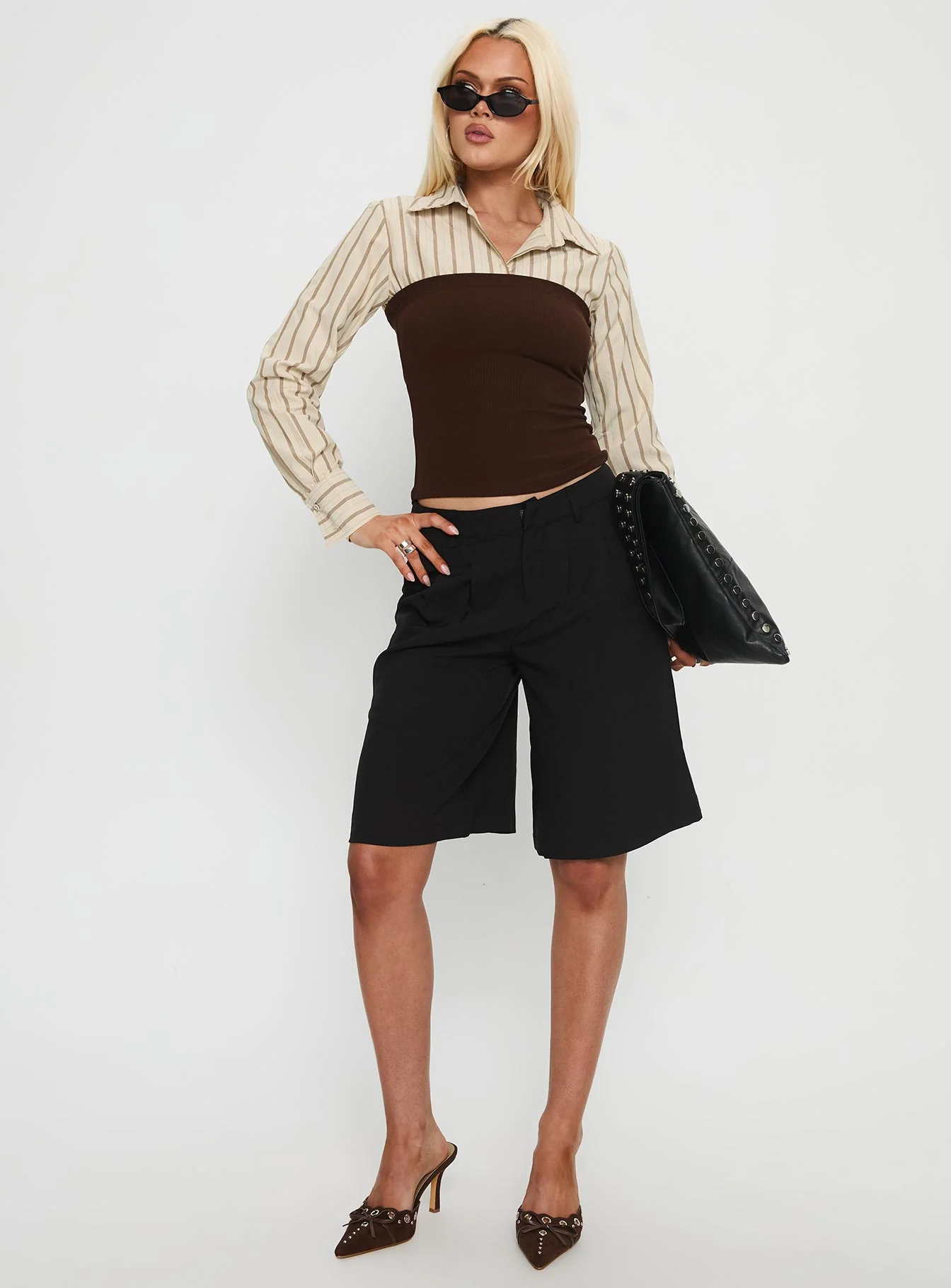 Dawnette Layered Long Sleeve Top Multi