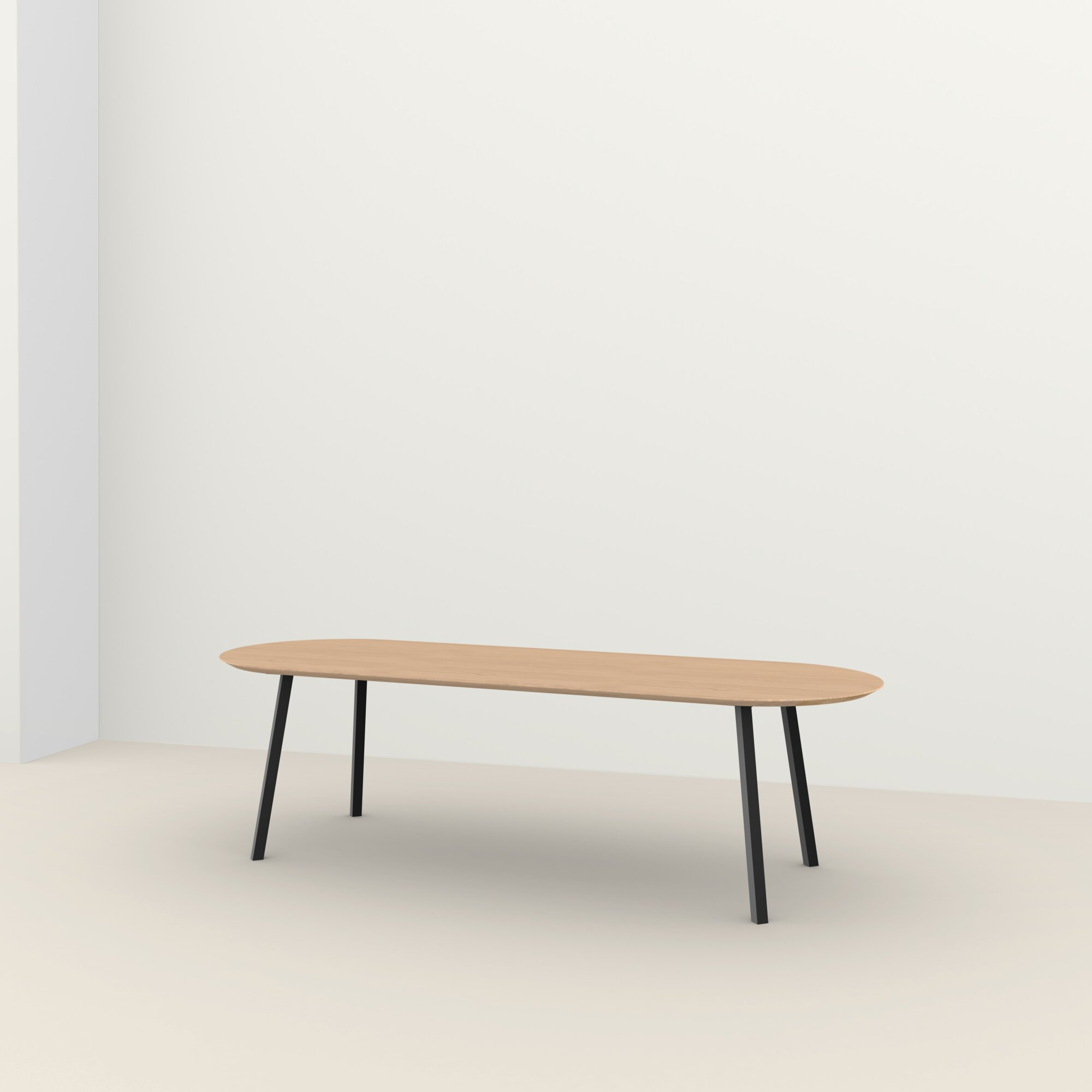 Studio HENK tafel New Classic Plat ovaal, zwart frame - Smar