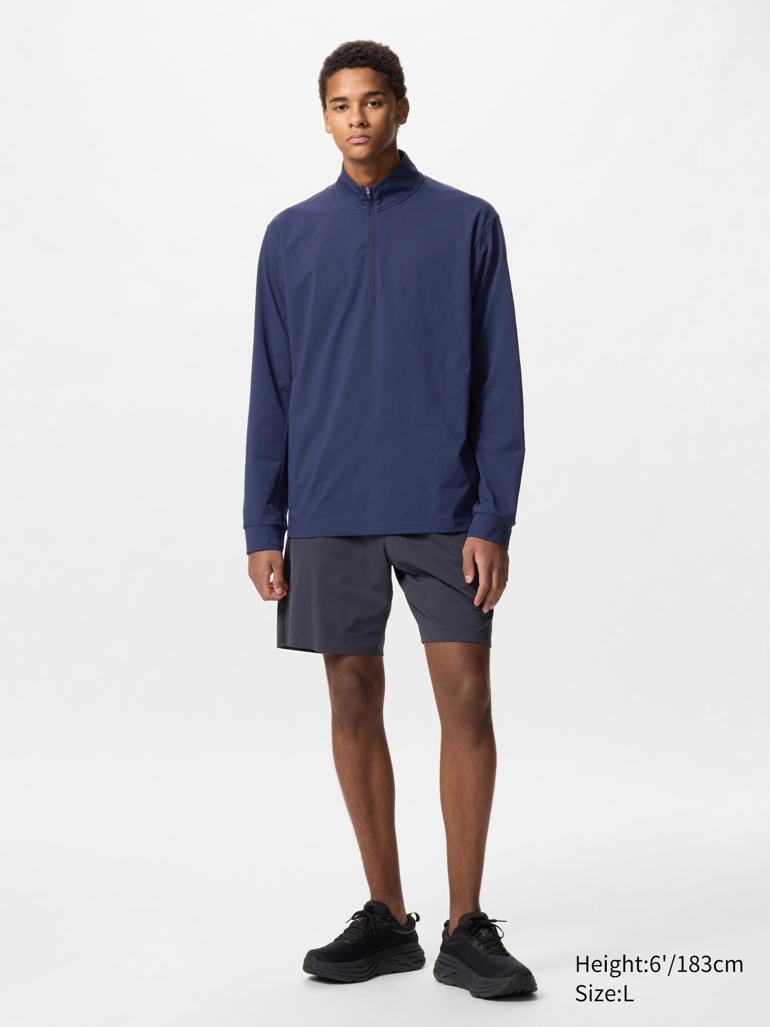 DRY-EX UV Protection Half Zip T-Shirt