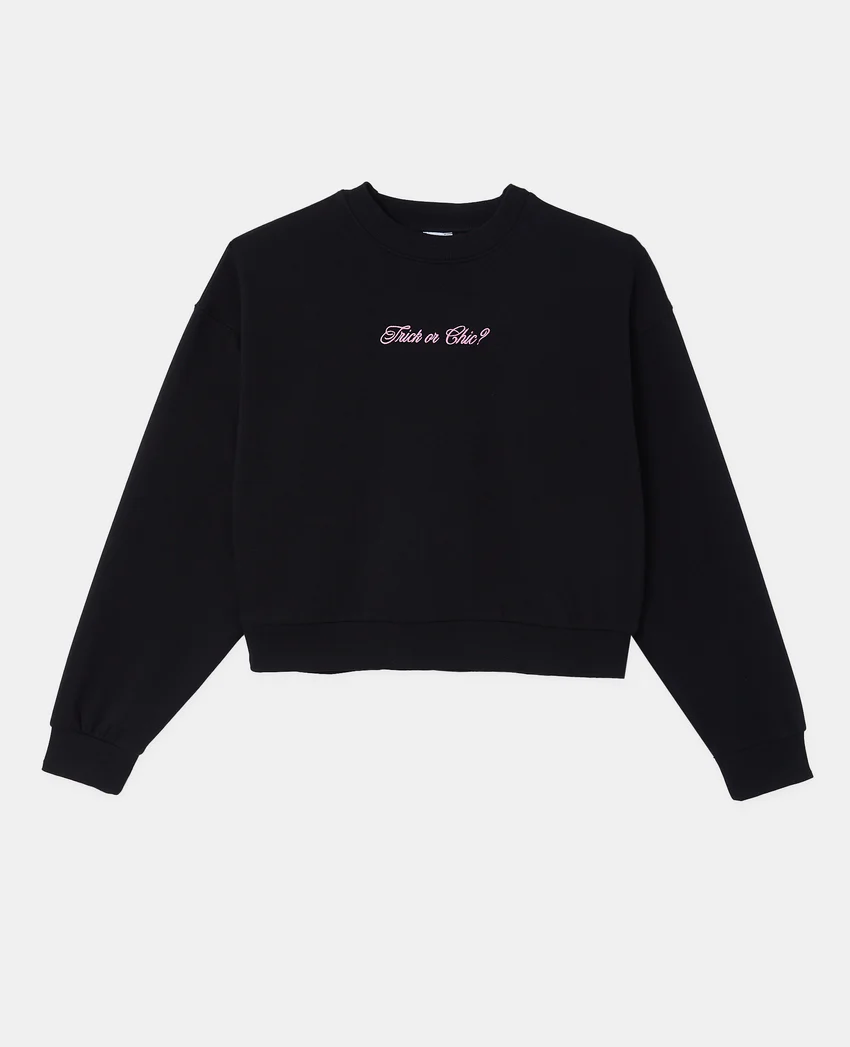 Pimkie Sweat col rond avec broderie poitrine