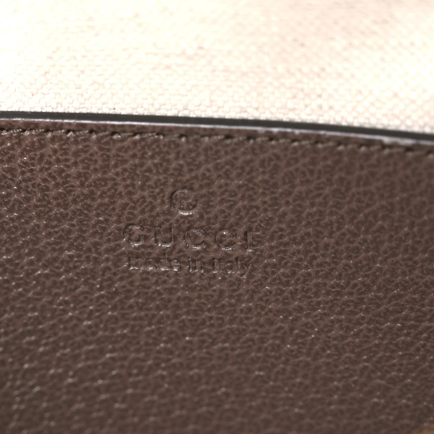 GG Supreme Monogram Textured Dollar Calfskin Web Mini Ophidia Top Handle Bag Beige Ebony New Acero - Top Club