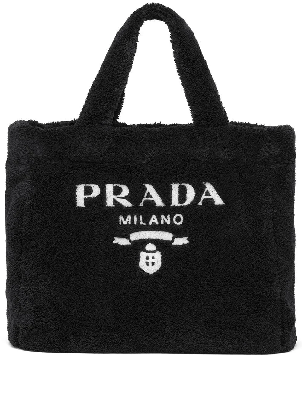 Terry Tote Prada Bag In Black - Top Club