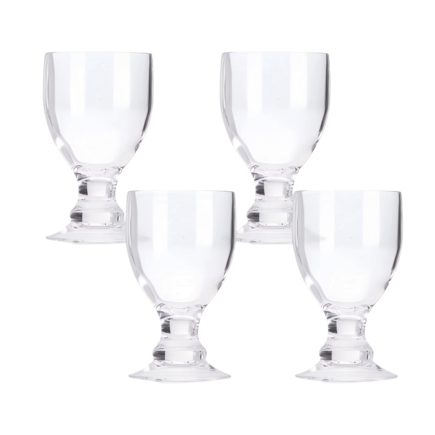 Acryl Glas Bella goblet - set van 4