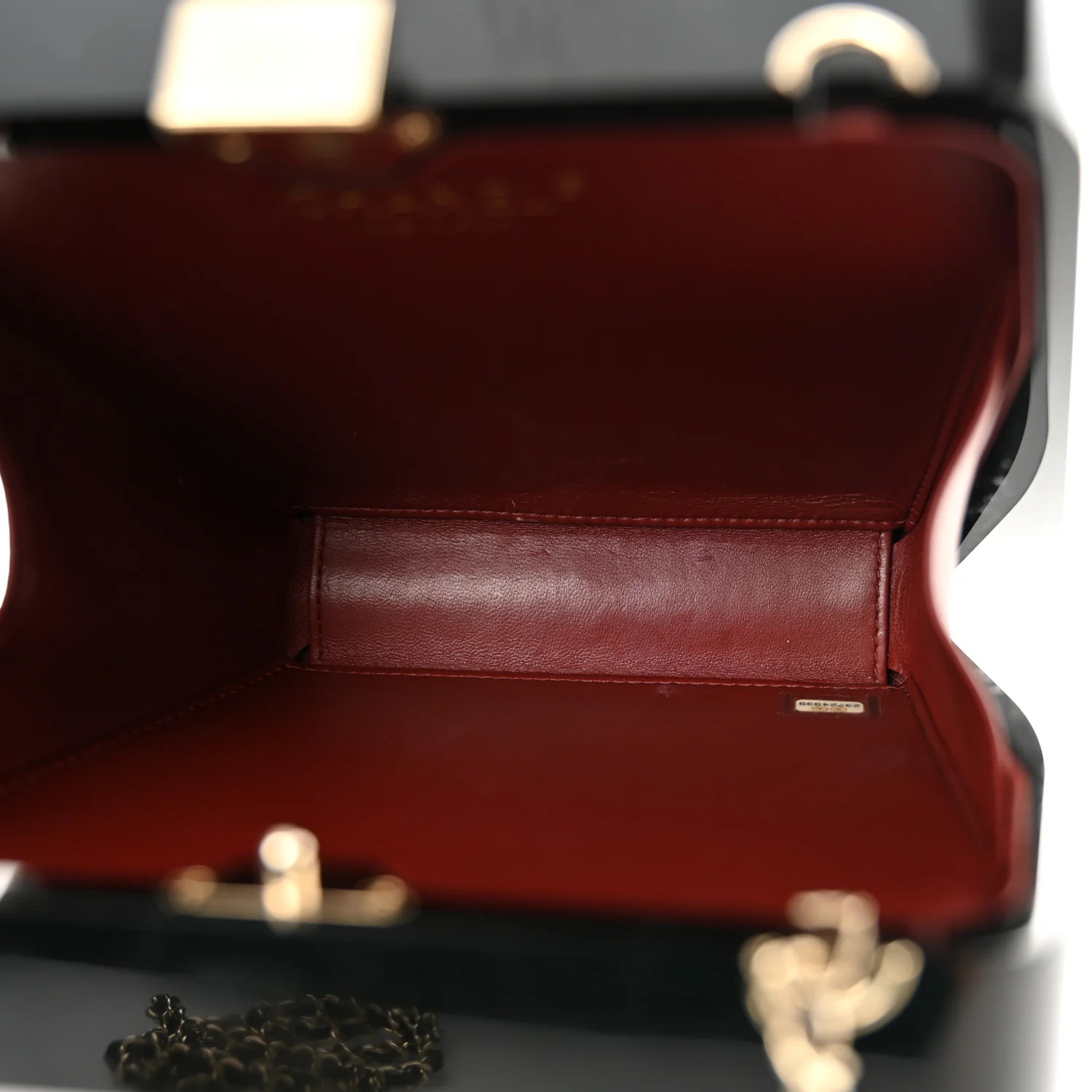 Plexiglass Crystal Quilted Minaudiere Clutch Black White - Top Club