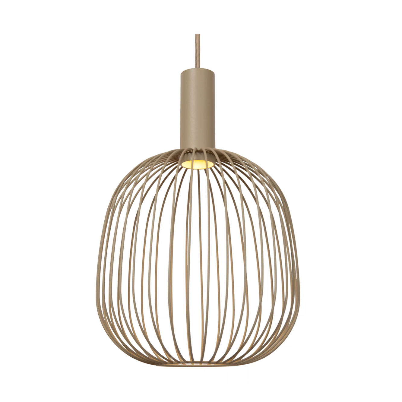 Hanglamp Esterel balk 3-lichts taupe