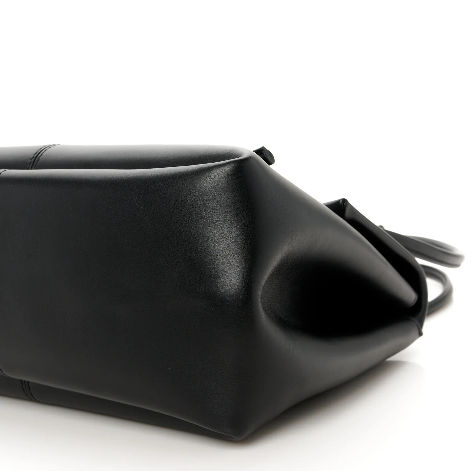 Calfskin Medium Falcon Shoulder Bag Black - Top Club