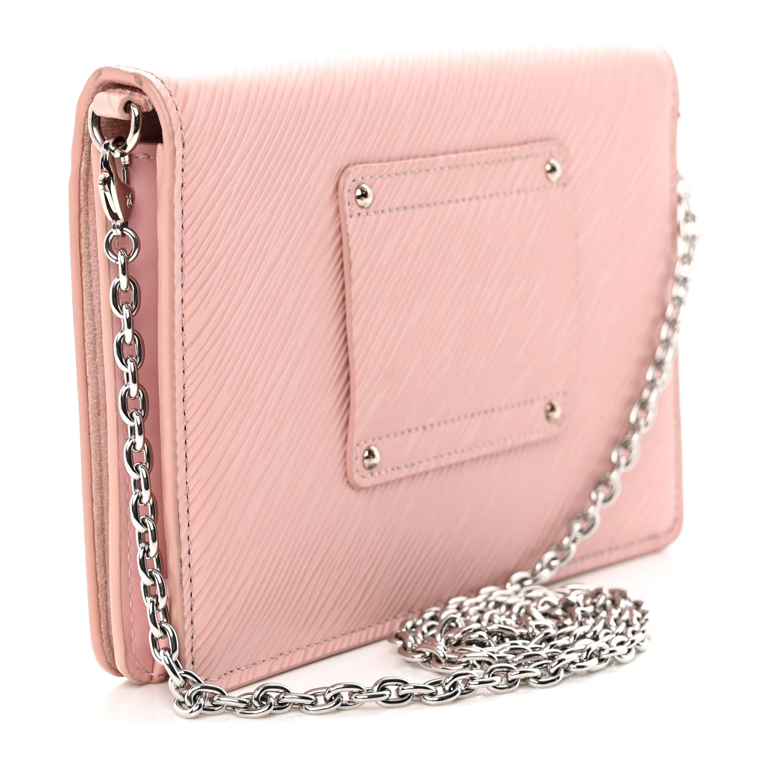 Epi Twist Belt Chain Wallet Rose Ballerine - Top Club