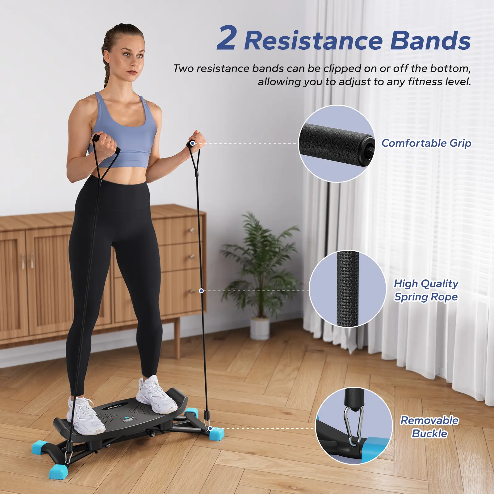 【Creator Live Exclusive】Merach Balance Board Balancing Machine, Leg Exercise Low Impact Plyometric Training Fun Cardio Trainer Full Body Aerobic Exercise Equipment Summervibes