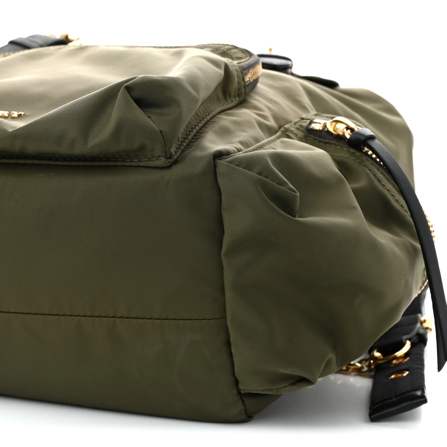 Nylon Large Rucksack Backpack  Canvas Green - Top Club
