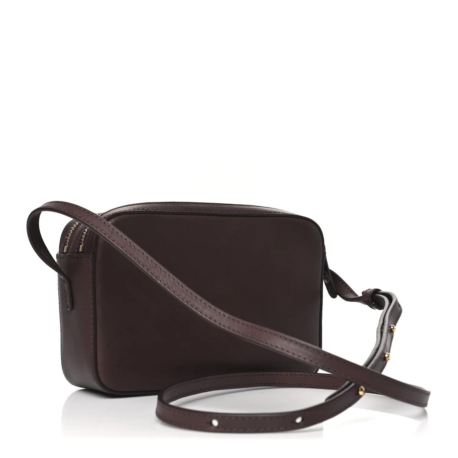 Soft Calfskin Camera Bag Bordo - Top Club