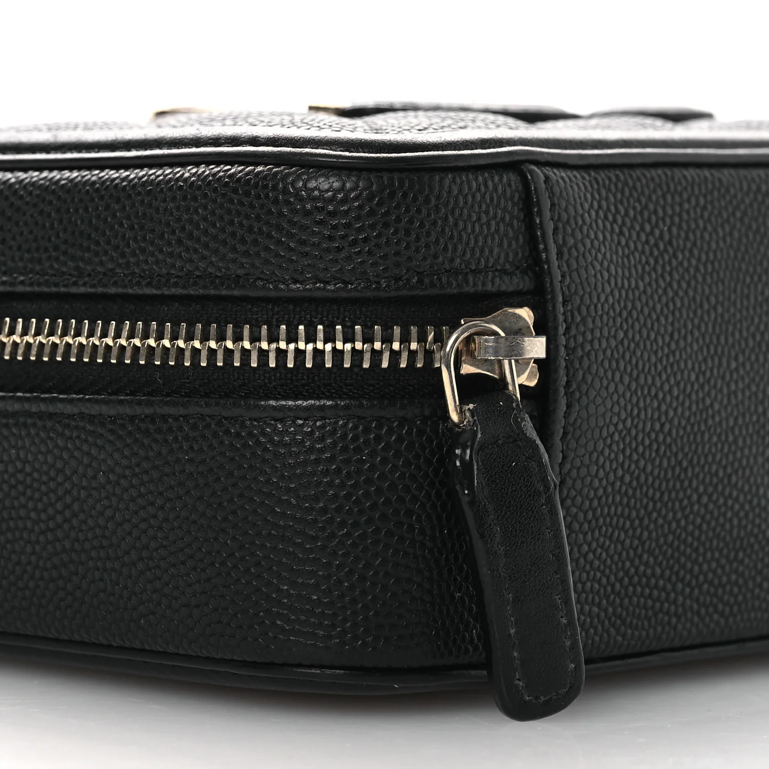Caviar Quilted CC Filigree Vanity Clutch With Chain Black - Top Club