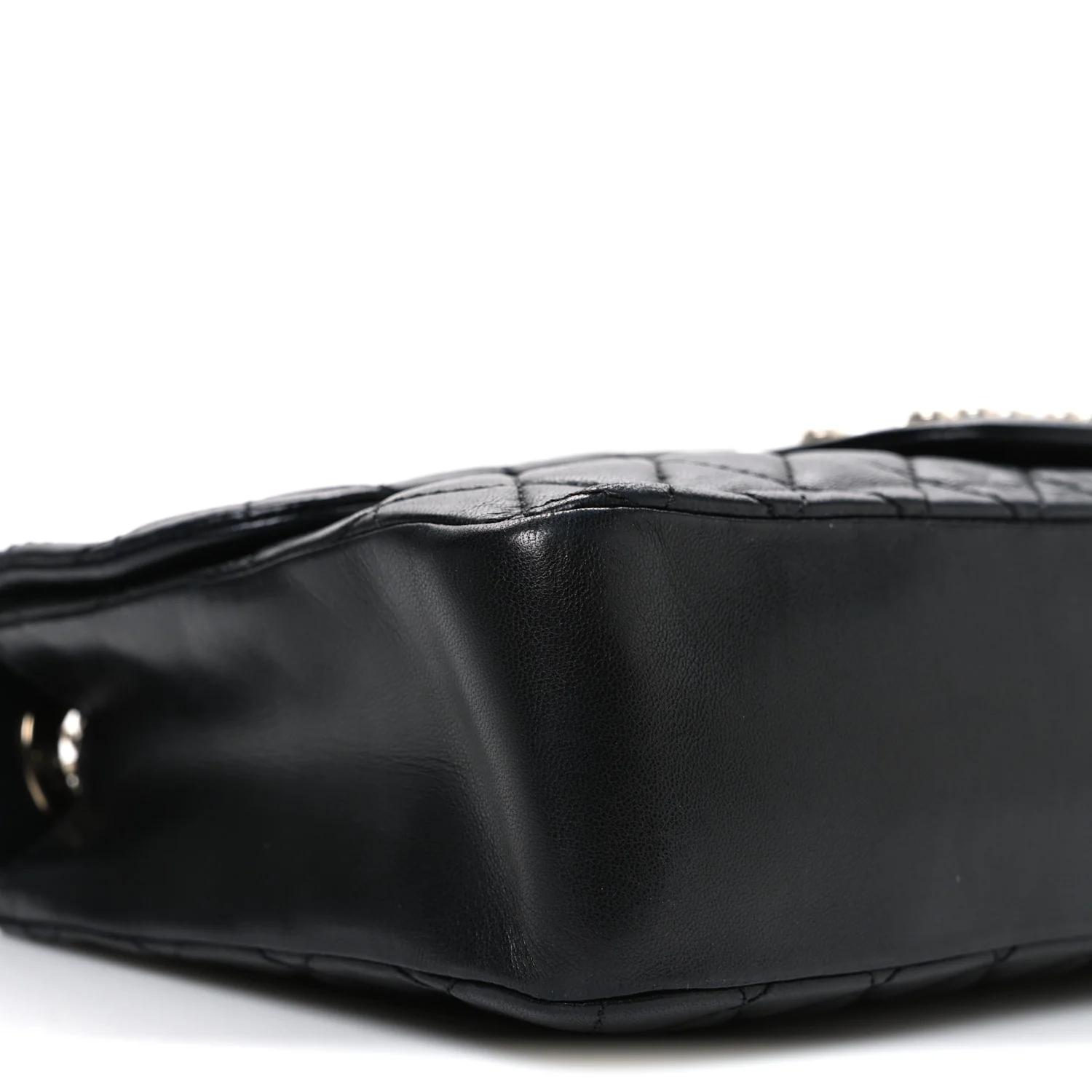 Lambskin Medium Westminster Pearl Flap Black - Top Club