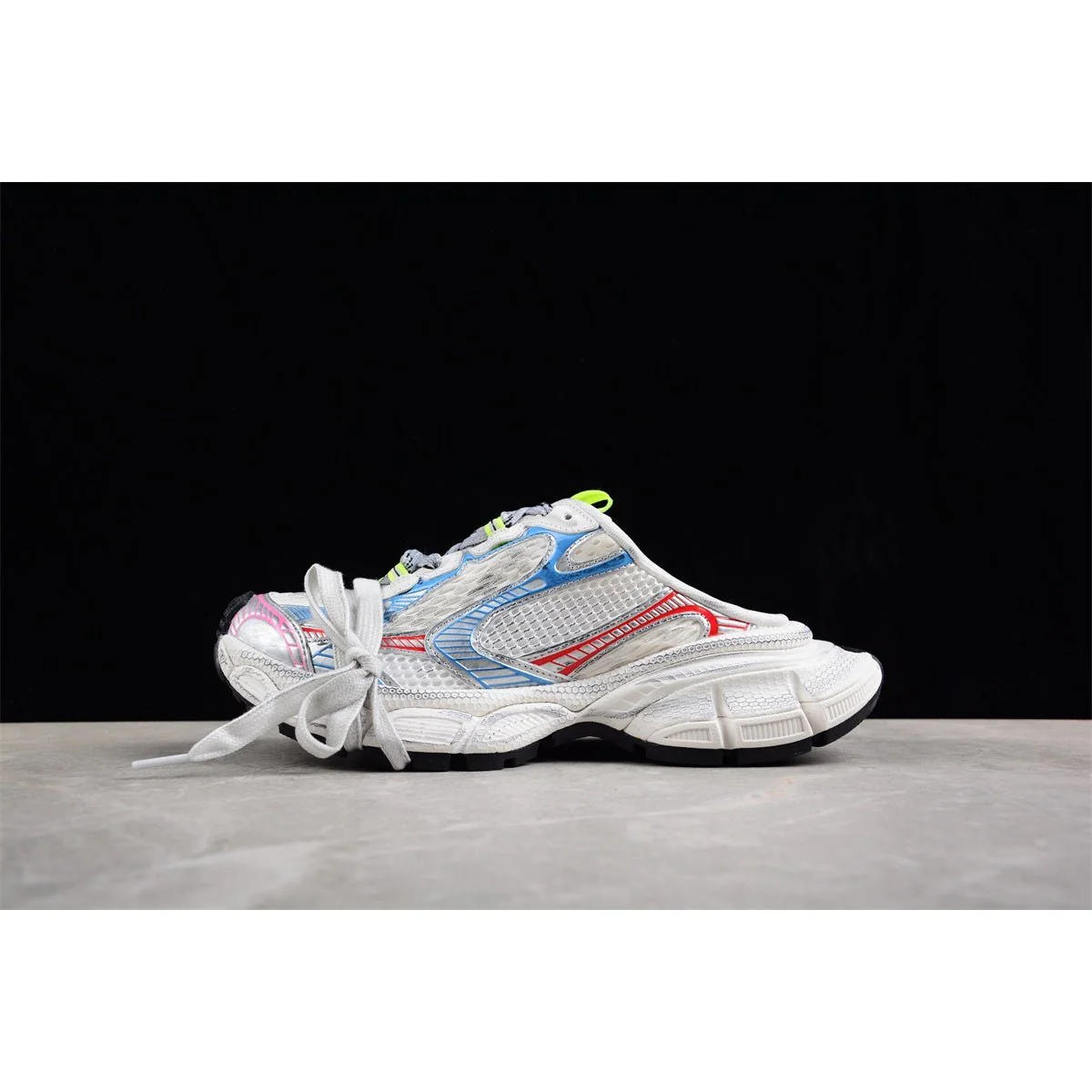 BALENCIAGA 3XL MULE x BEIGE BLUE RED - Sneaker Replica Workshop