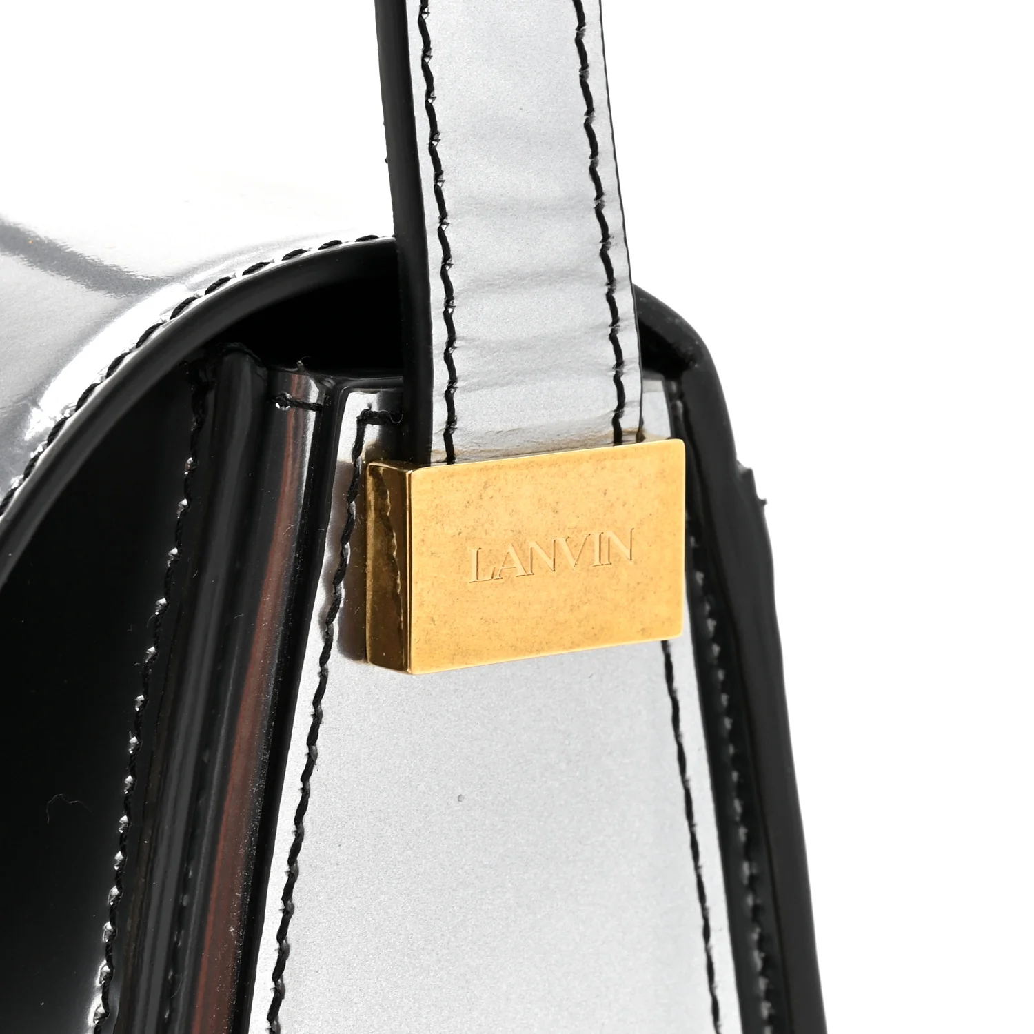 Metallic Calfskin Concerto Bag SIlver - Top Club