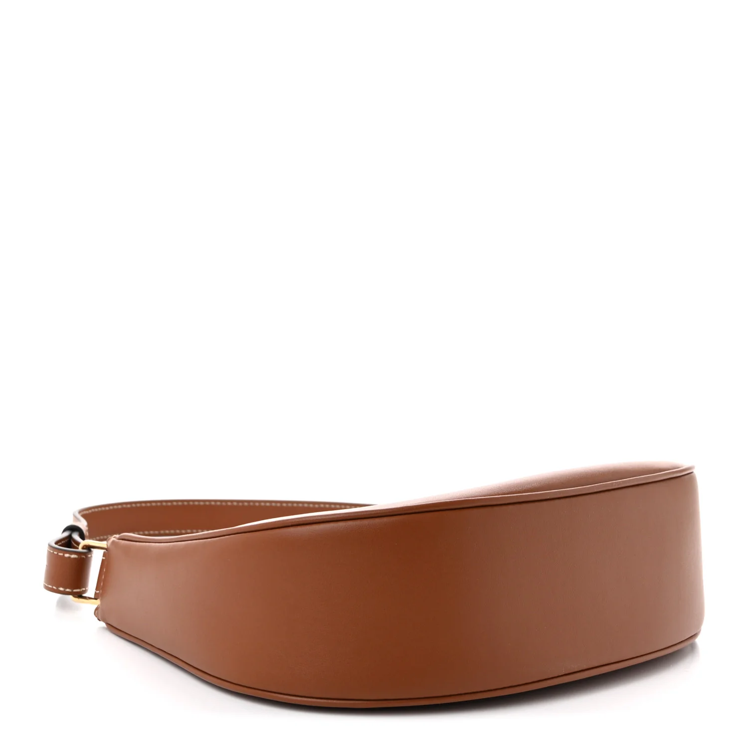 Smooth Calfskin Medium Strap Ava Triomphe Shoulder Bag Tan - Top Club