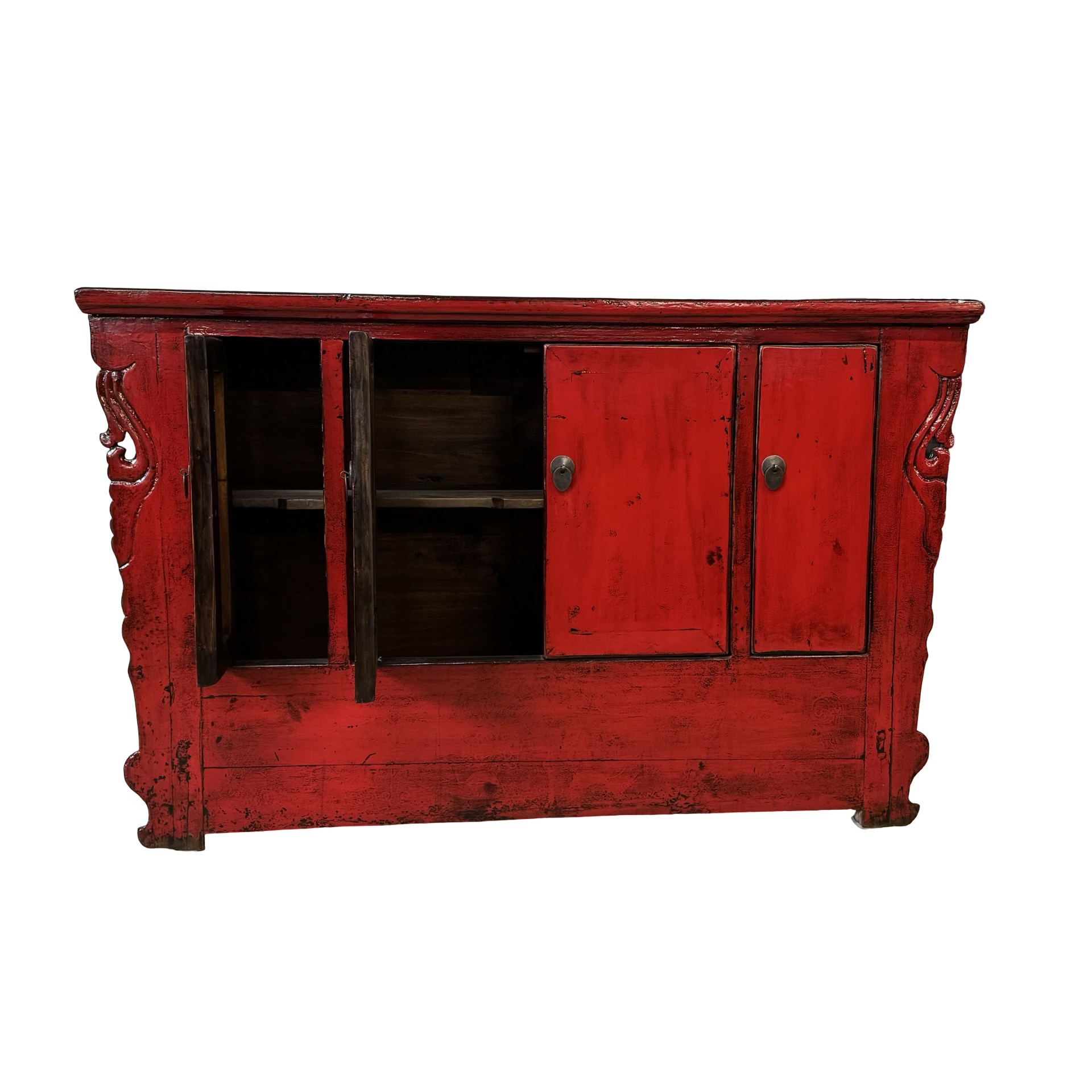 Dressoir rood Shanxi uniek
