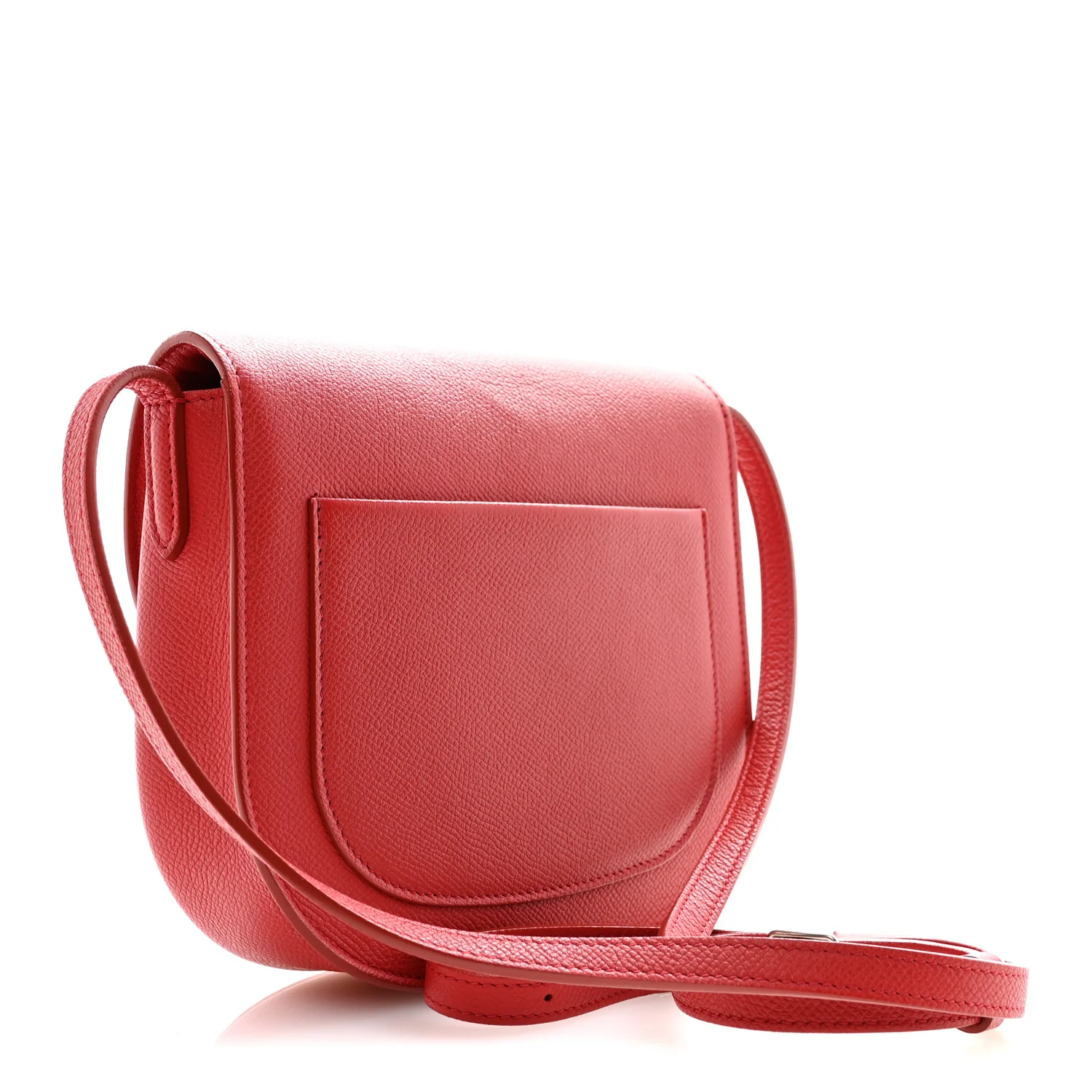 Grained Calfskin Small Trotteur Coquelicot - Top Club