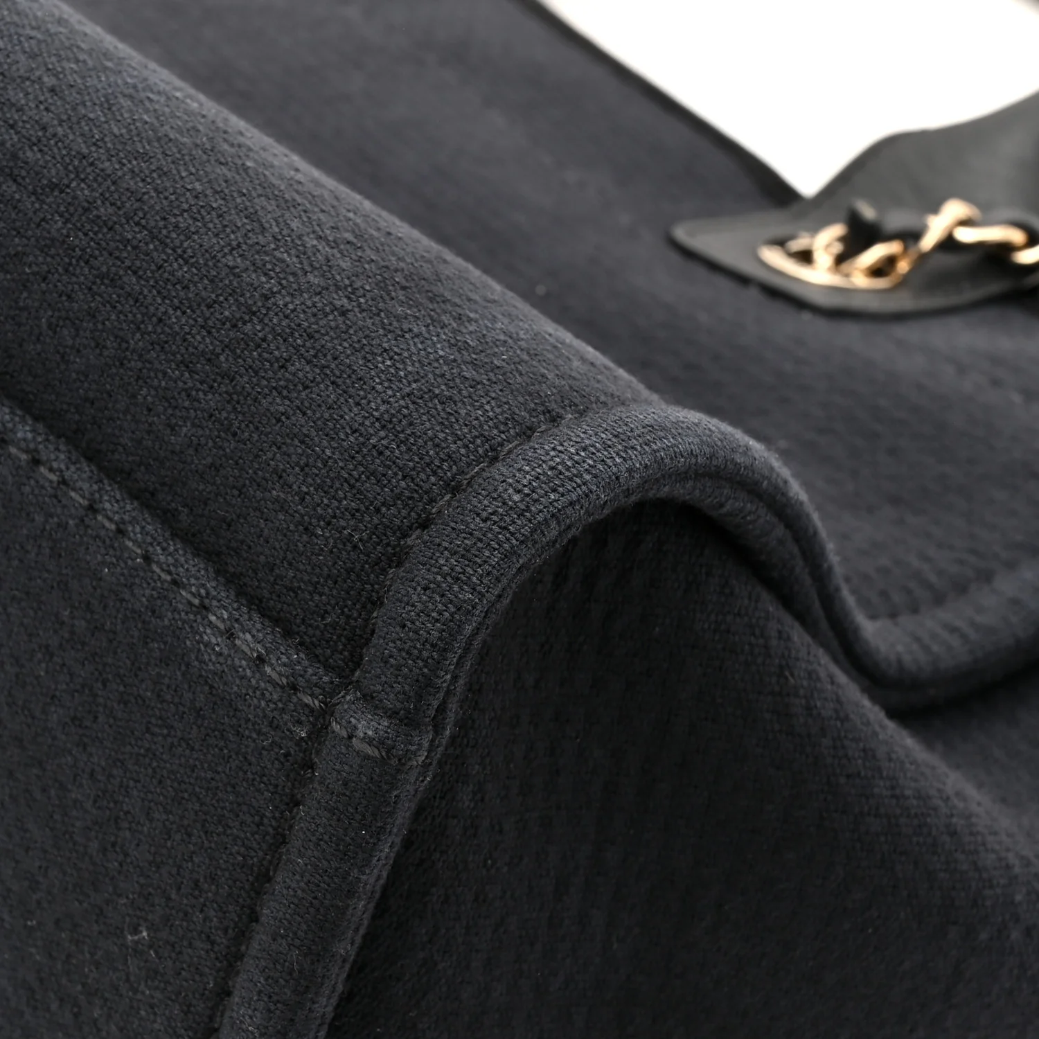 Mixed Fibers Small Deauville Tote Black - Top Club