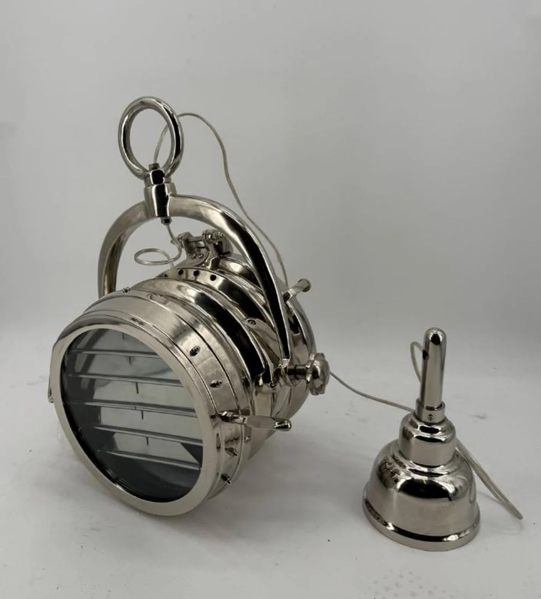 Hanging light / studio light silver - metal pendant light