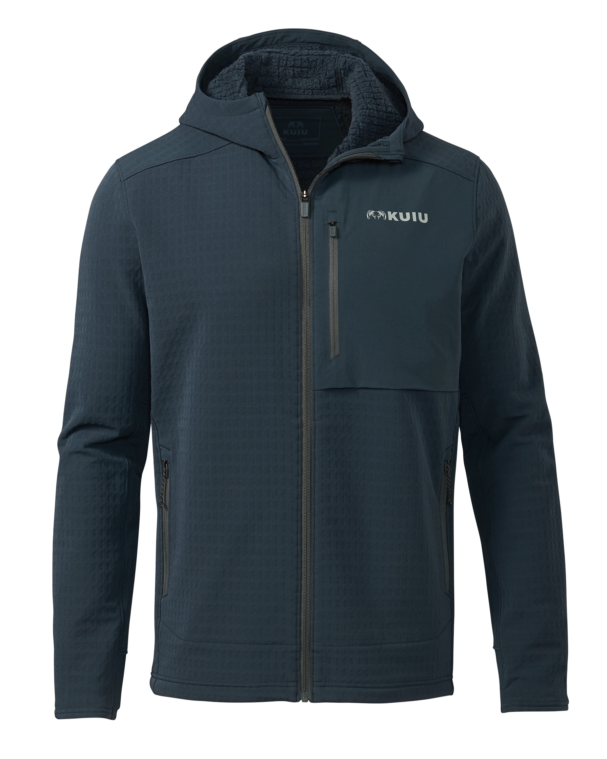 Blockfield Fleece Hoodie | Steel Blue