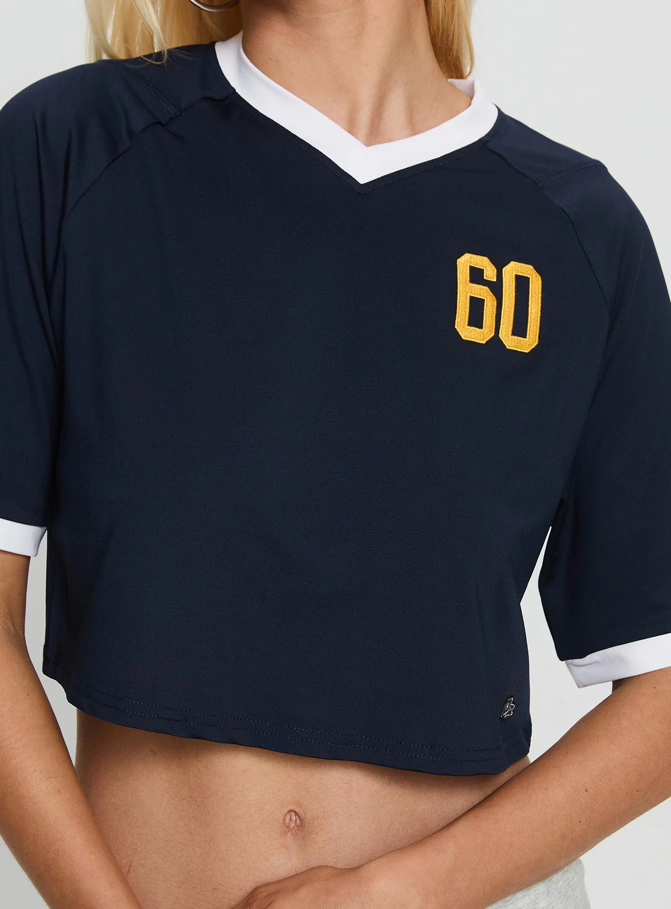 UC San Diego Cropped Soccer Jersey Tee Blue
