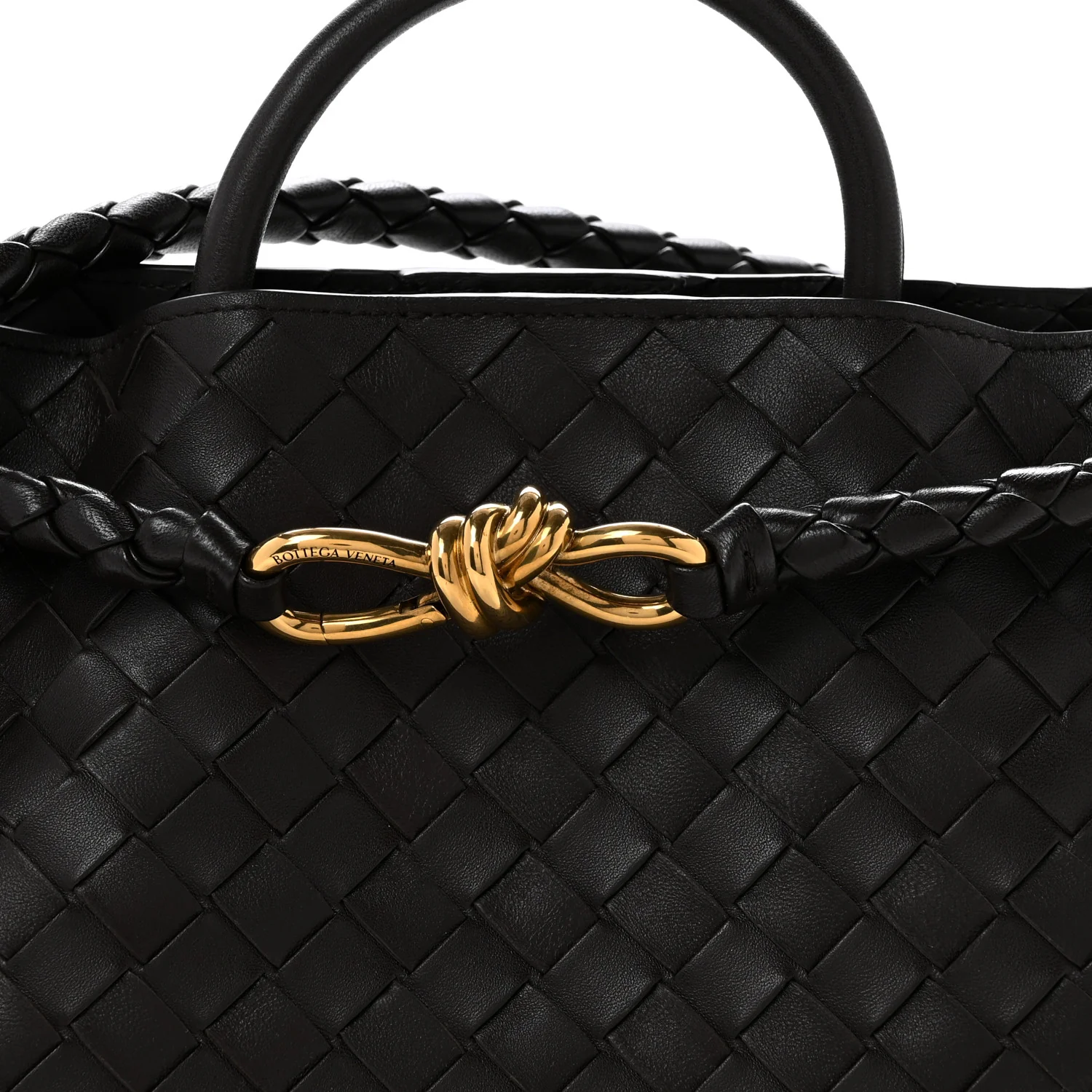 Nappa Intrecciato Medium Andiamo Shoulder Bag Fondant - Top Club