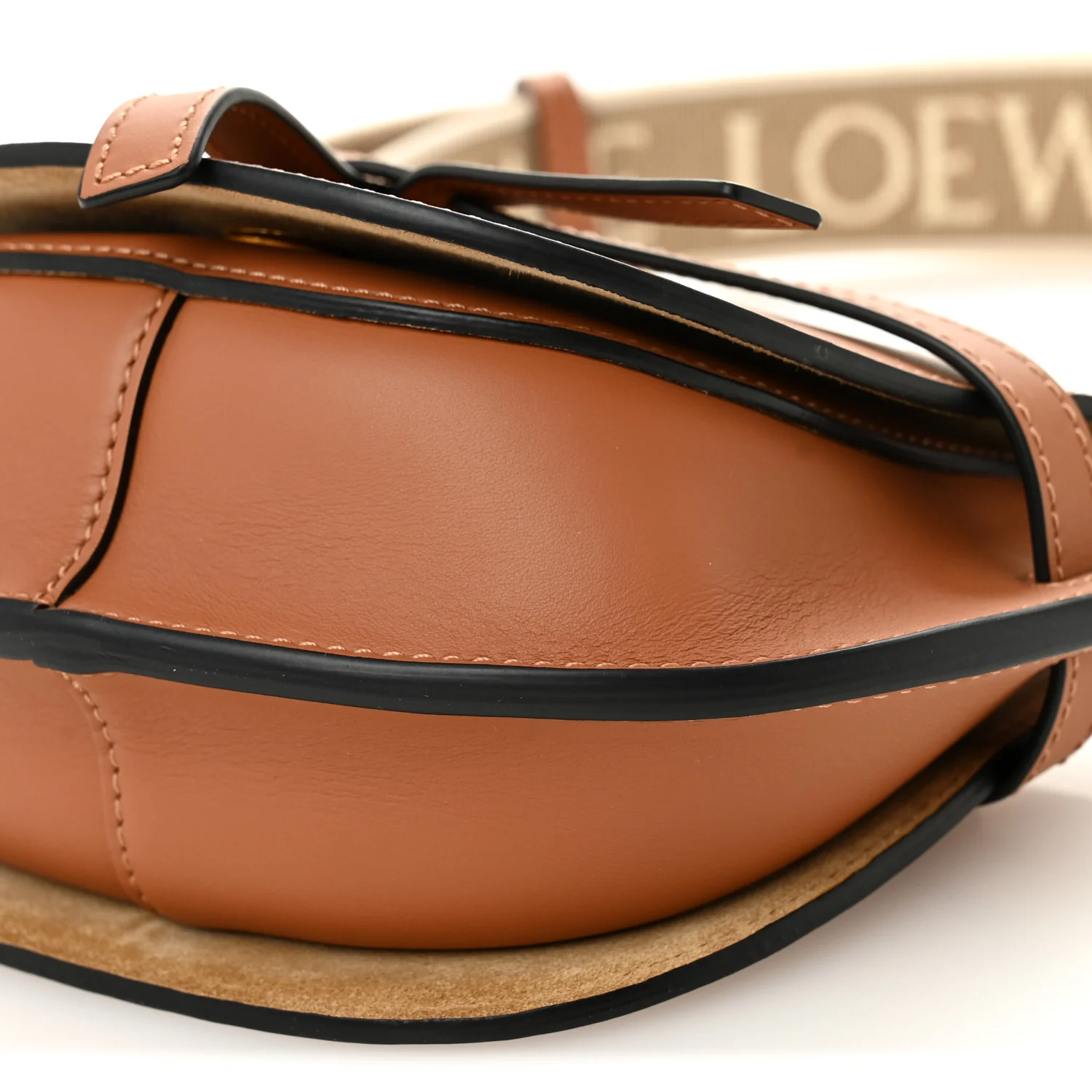 Calfskin Jacquard Mini Gate Dual Bag Tan - Top Club