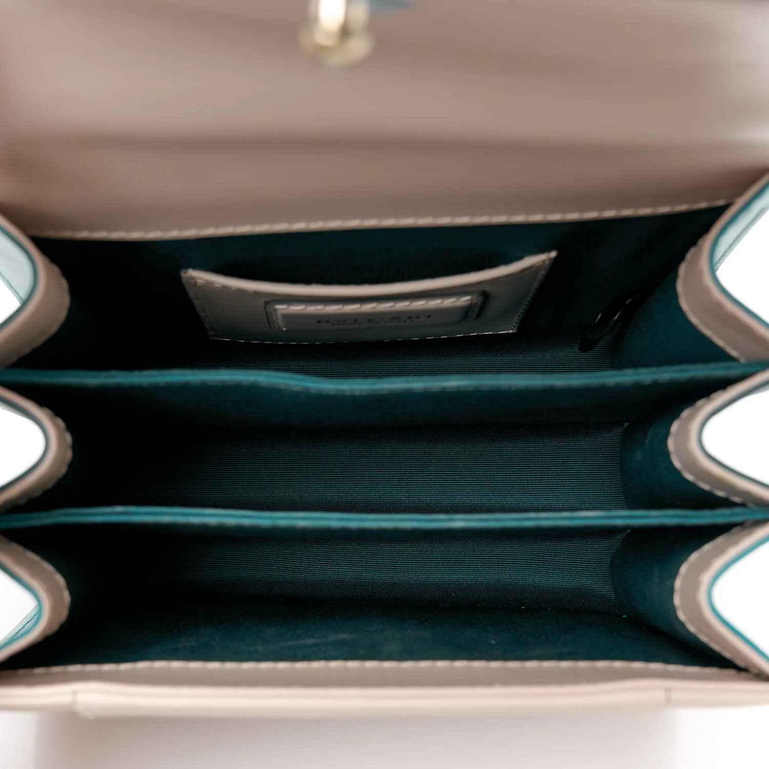 Calfskin Serpenti Forever Top Handle Beige Green - Top Club