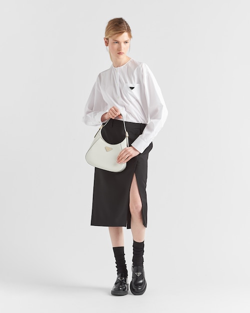 PP Leather shoulder bag - White - Top Club