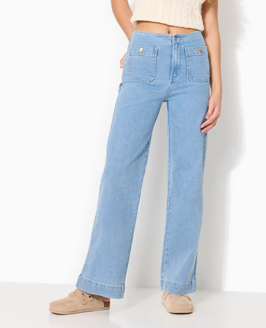 Pimkie Jean wide taille haute avec poches devant