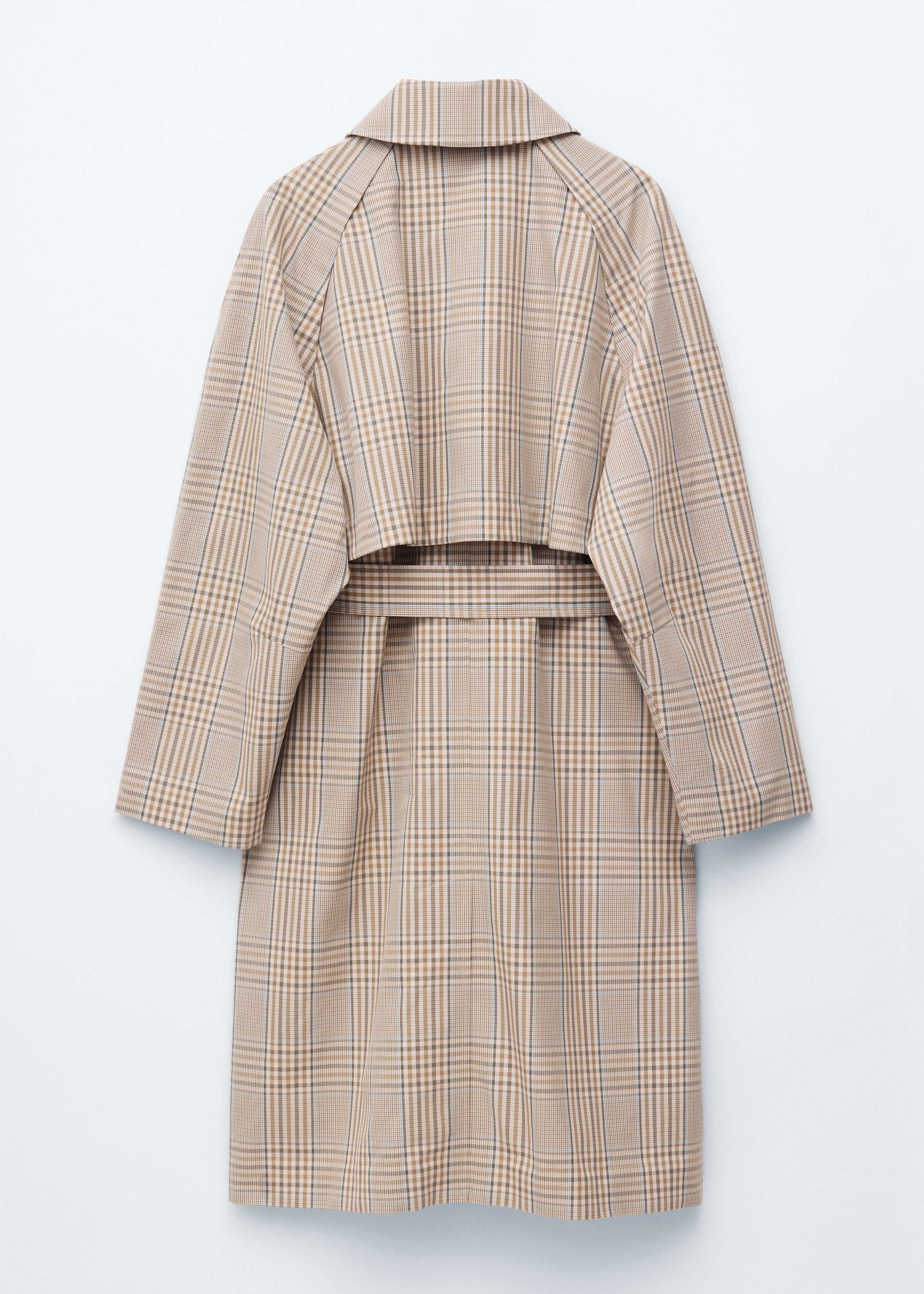 & Other Stories CHECKED BUCKLE-BELT TRENCH COAT