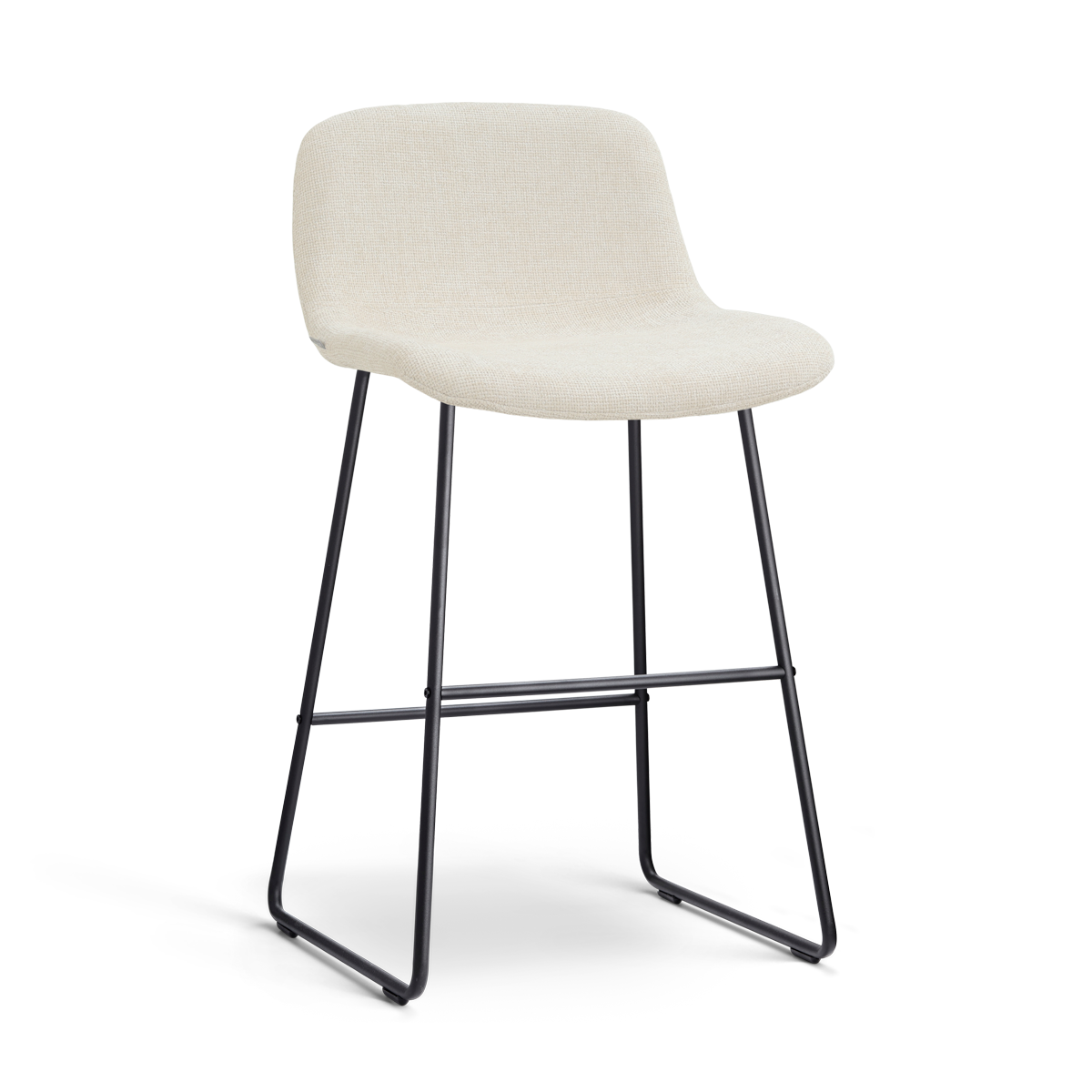Barkruk Nino-Mats zwart onderstel cottonbeige 65 cm