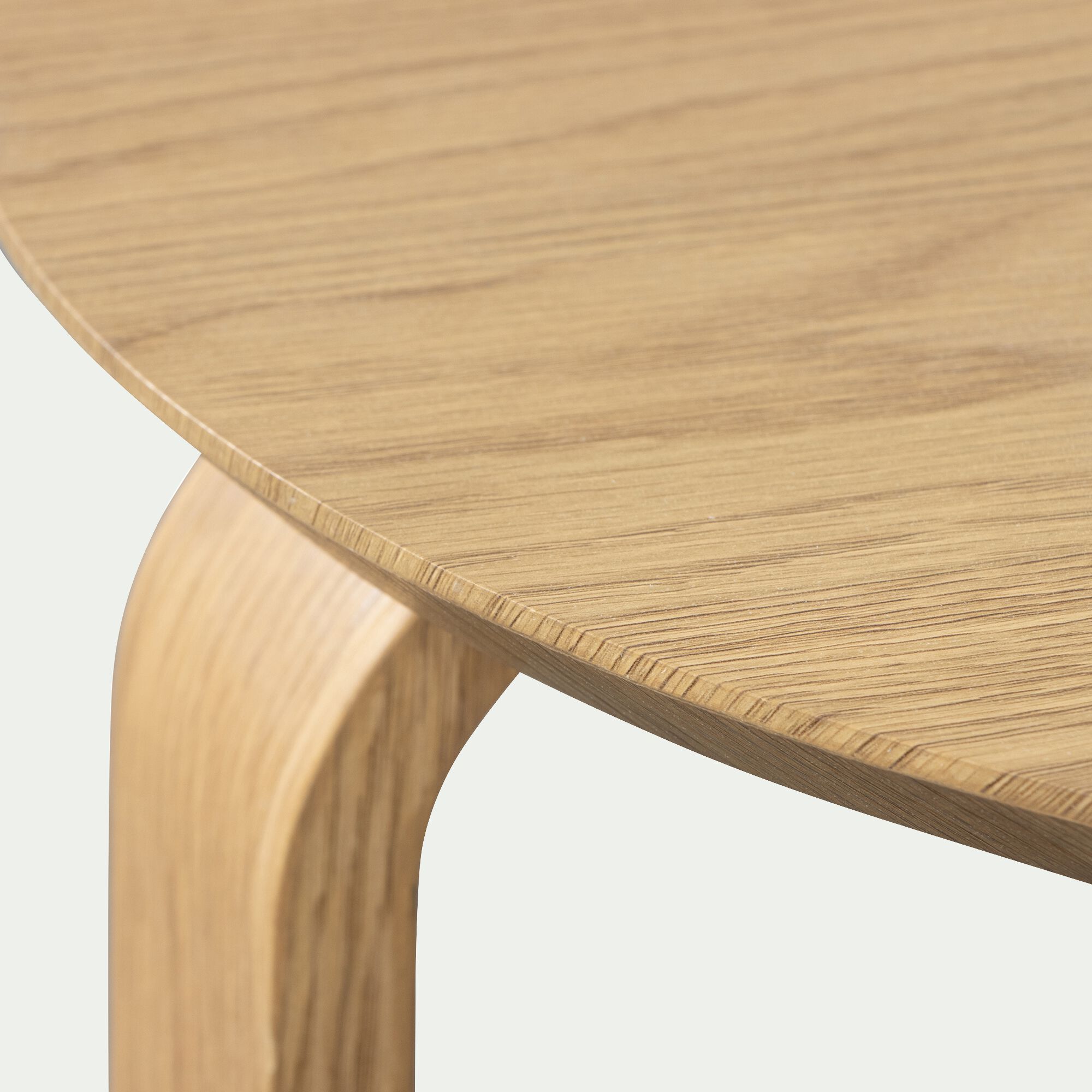 CHARLIZE - Set de 2 tables basses gigognes en bois - bois clair