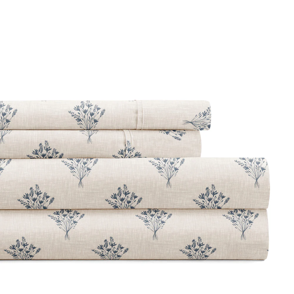 Floral Bouquet 4-Piece Pattern Sheet Set (Sale)