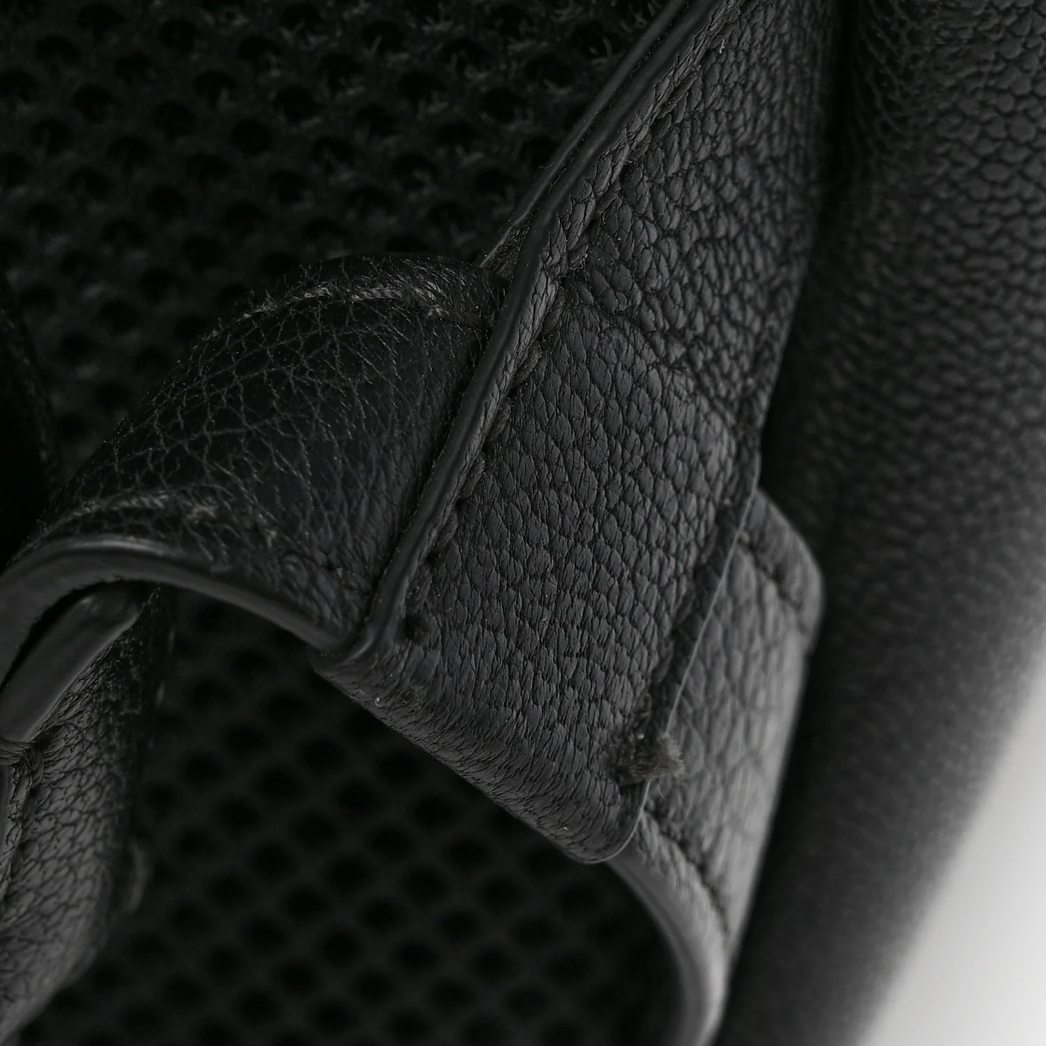 Grained Calfskin Rockstud Backpack Black - Top Club