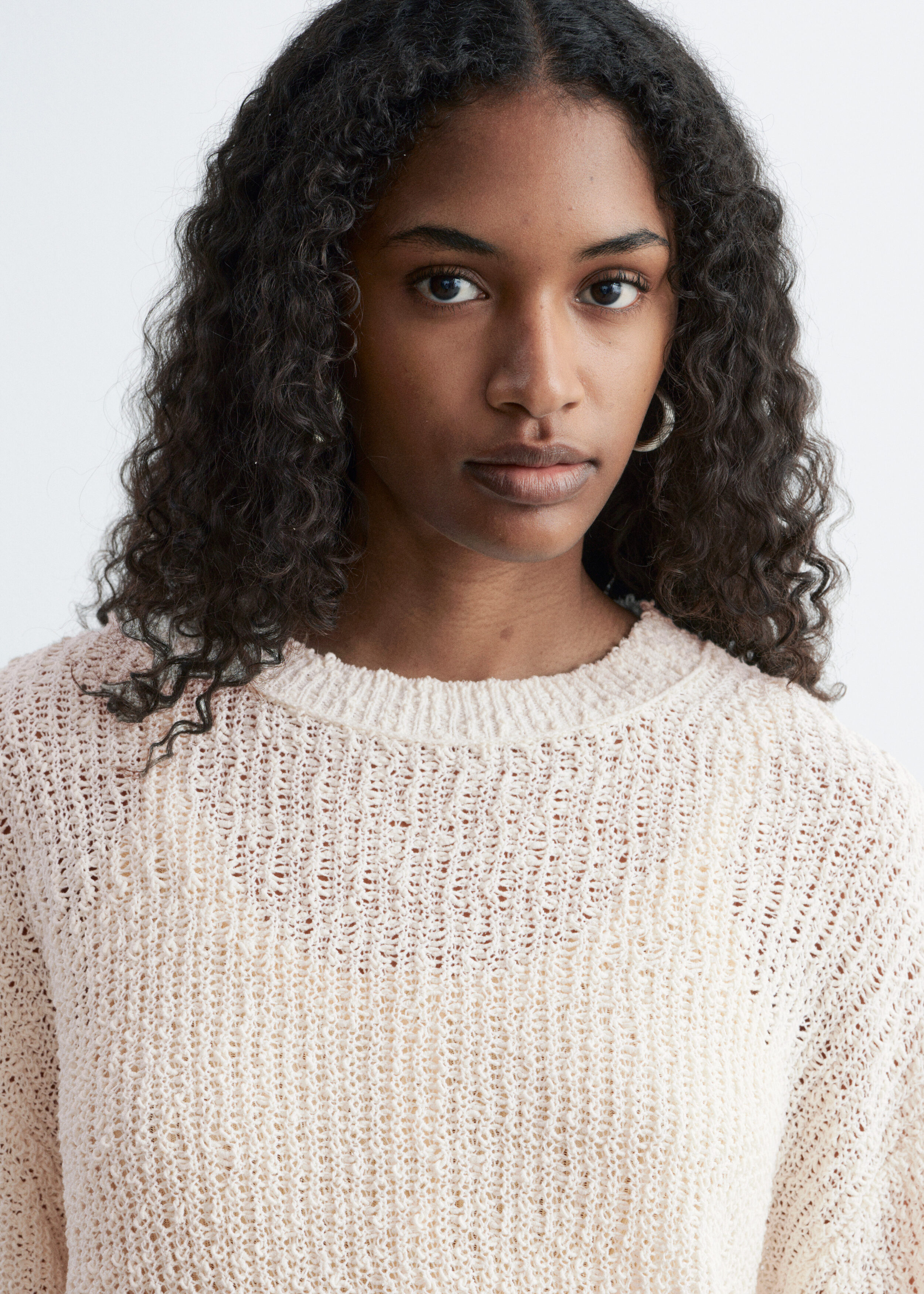 & Other Stories SILK-COTTON KNIT JUMPER