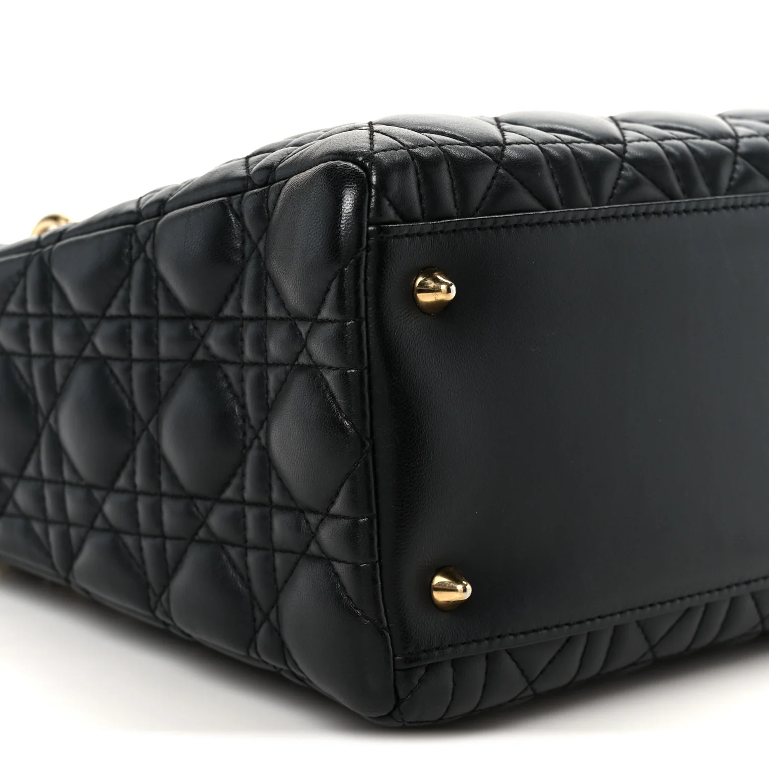 Lambskin Cannage Medium Lady Dior Black - Top Club