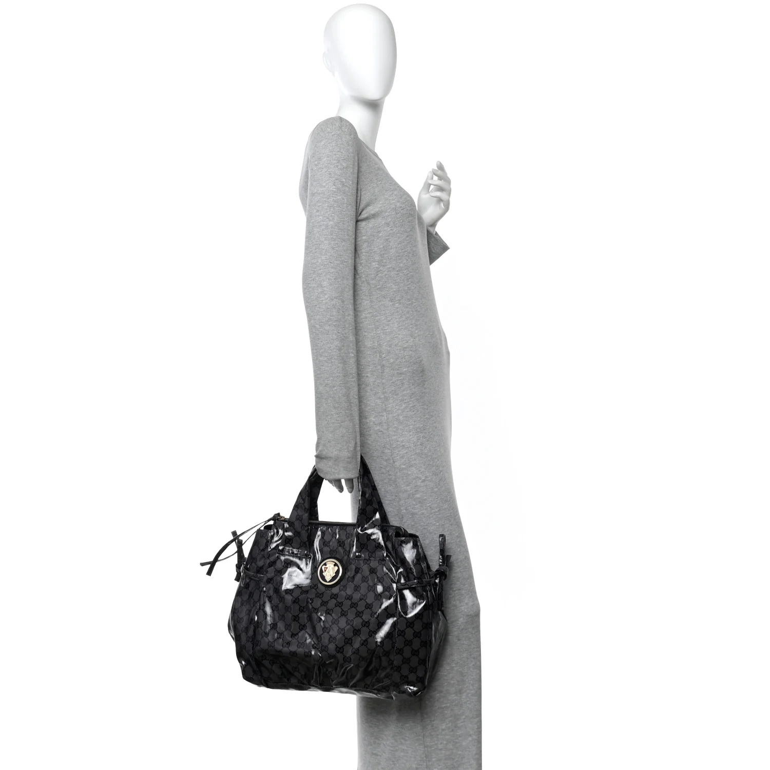 Crystal Monogram Hysteria Tote Navy Blue