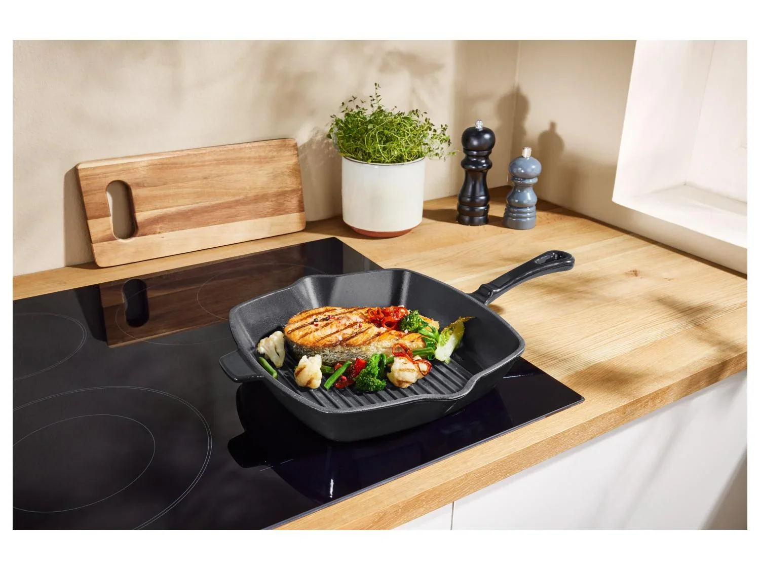 SILVERCREST Pole  griller en fonte Premium