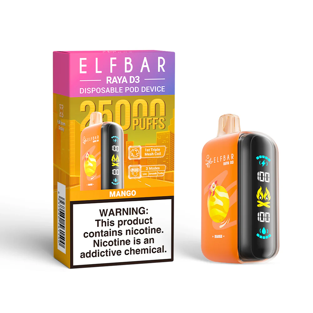 ELFBAR RAYA D3 Disposable Vape (All Flavours)