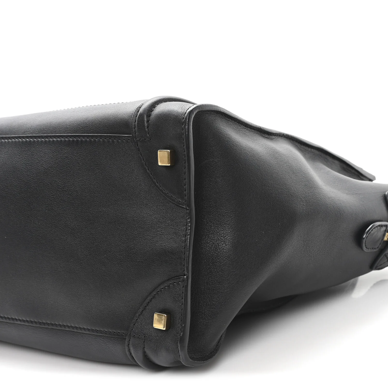 Smooth Calfskin Mini Luggage Black - Top Club