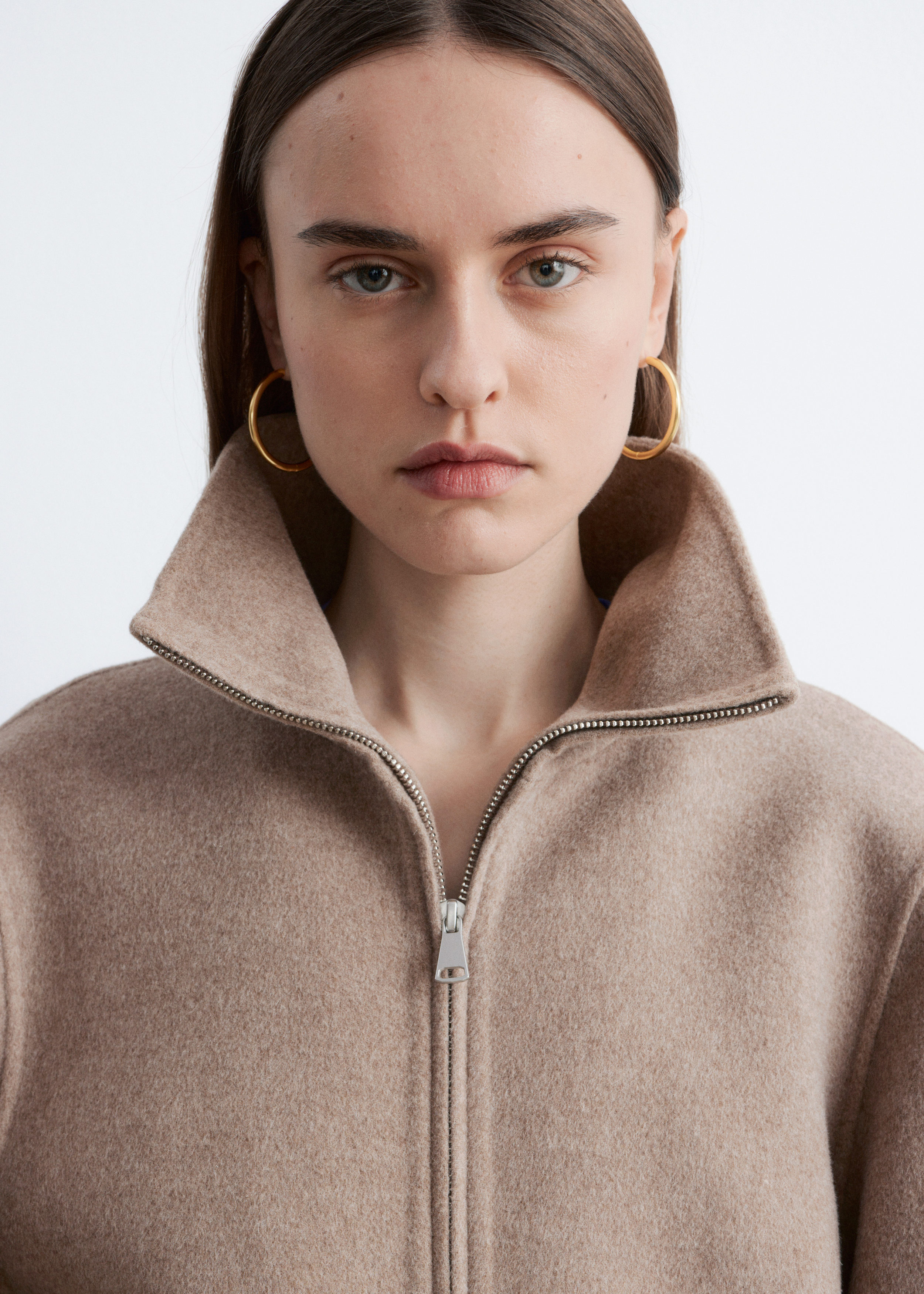 & Other Stories ZIP-UP WOOL JACKET