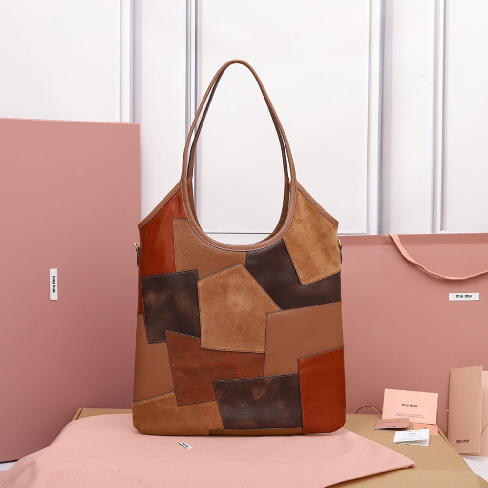 MIUMIU REGULAR IVY leather patchwork bag(HIGH-END GRADE) - Top Club