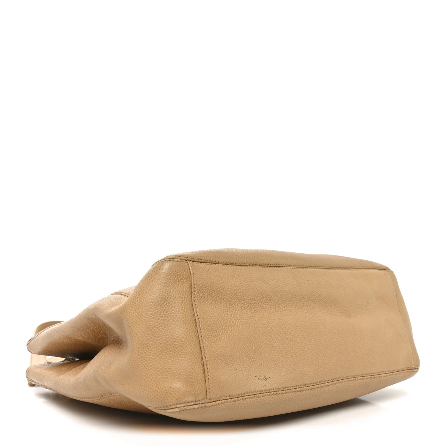 Caviar Turnlock Tote Beige - Top Club