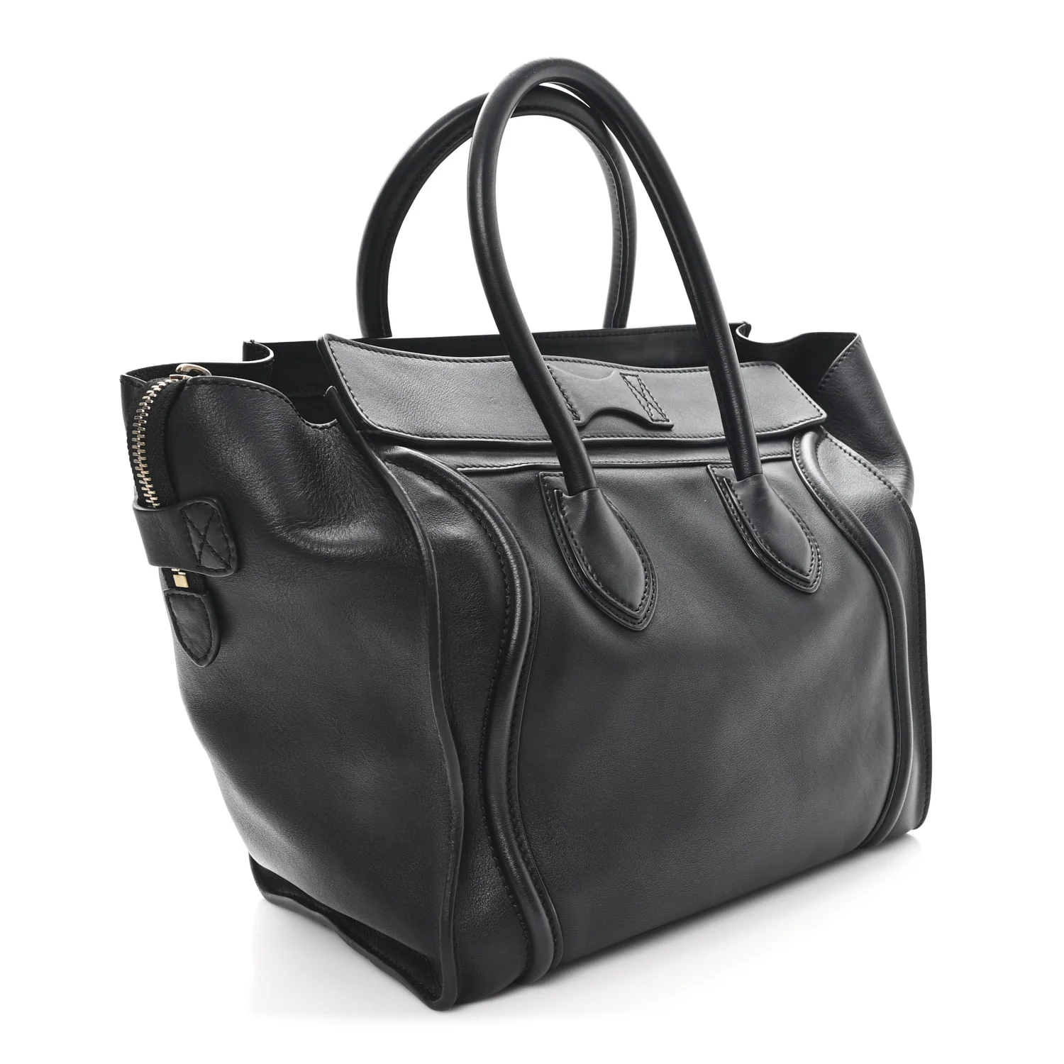 Smooth Calfskin Mini Luggage Black