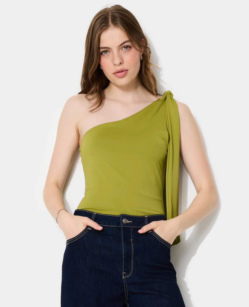 Pimkie Top asymétrique avec nœud sur épaule