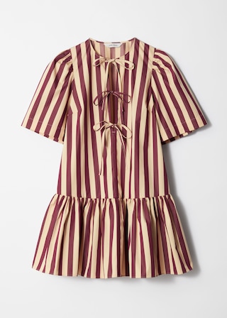 & Other Stories PEPLUM MINI DRESS