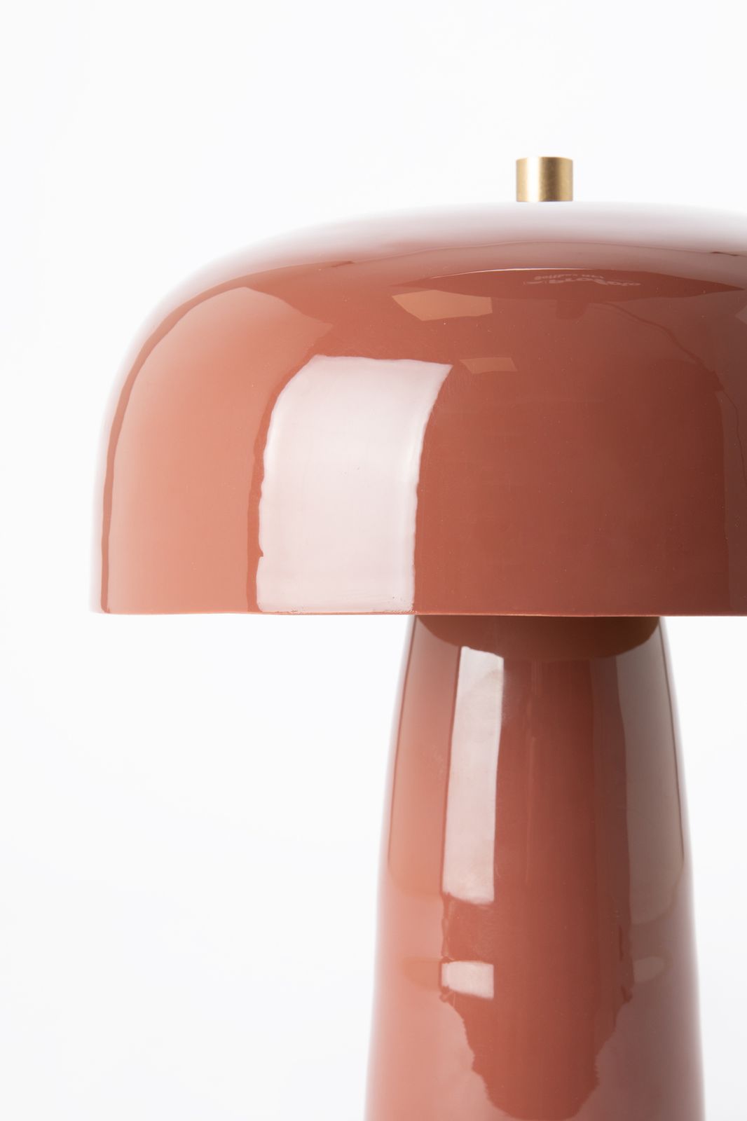 Donkerrode cupola tafellamp